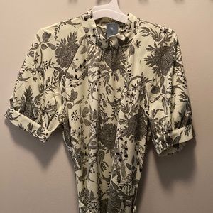 Light green and black floral print. NWT, never worn.